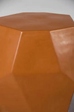 Robert Kuo Contemporary Faceted Drumstool in Mila Lacquer by Robert Kuo Limited Edition - 3834850