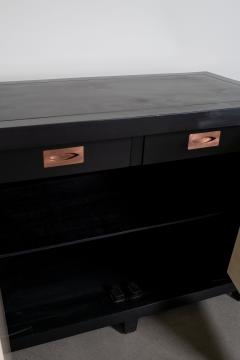Robert Kuo Contemporary Hand Carved Cream Lacquer Floral Design Buffet by Robert Kuo - 4359478
