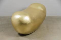 Robert Kuo Contemporary Hand Repouss Bao Seat in Brass by Robert Kuo Limited Edition - 3836825