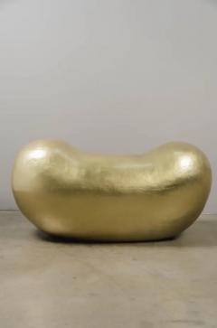 Robert Kuo Contemporary Hand Repouss Bao Seat in Brass by Robert Kuo Limited Edition - 3836828
