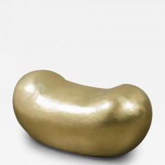 Robert Kuo Contemporary Hand Repouss Bao Seat in Brass by Robert Kuo Limited Edition - 3848846