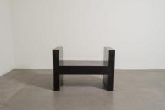 Robert Kuo Contemporary Hand Repouss H Chair in Black Copper Finish by Robert Kuo - 4704657