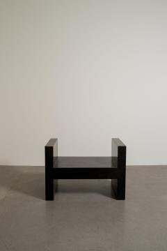 Robert Kuo Contemporary Hand Repouss H Chair in Black Copper Finish by Robert Kuo - 4704661