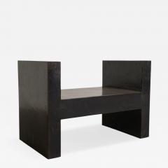 Robert Kuo Contemporary Hand Repouss H Chair in Black Copper Finish by Robert Kuo - 4705178