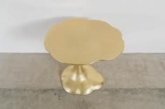 Robert Kuo Contemporary Hand Repouss Nuage Side Table in Brass by Robert Kuo - 3831668