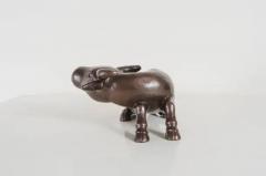 Robert Kuo Contemporary Hand Repouss Water Ox Sculpture in Antique Copper by Robert Kuo - 3831658