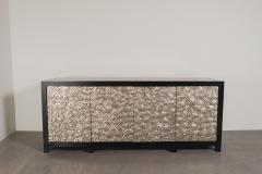 Robert Kuo Contemporary Hand Repouss White Bronze Cloud Design Buffet by Robert Kuo - 4359462