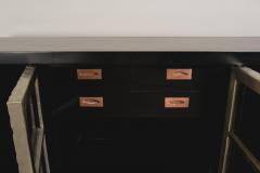 Robert Kuo Contemporary Hand Repouss White Bronze Cloud Design Buffet by Robert Kuo - 4359475