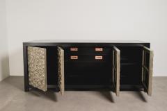Robert Kuo Contemporary Hand Repouss White Bronze Cloud Design Buffet by Robert Kuo - 4359477