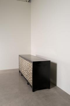 Robert Kuo Contemporary Hand Repouss White Bronze Cloud Design Buffet by Robert Kuo - 4359482