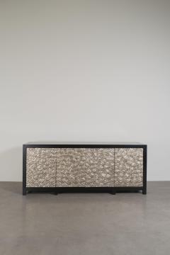 Robert Kuo Contemporary Hand Repouss White Bronze Cloud Design Buffet by Robert Kuo - 4359484