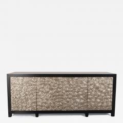 Robert Kuo Contemporary Hand Repouss White Bronze Cloud Design Buffet by Robert Kuo - 4361303