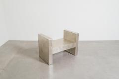 Robert Kuo Contemporary Hand Repouss White Bronze H Chair by Robert Kuo Limited Edition - 4704664