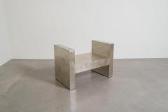 Robert Kuo Contemporary Hand Repouss White Bronze H Chair by Robert Kuo Limited Edition - 4704666