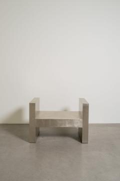 Robert Kuo Contemporary Hand Repouss White Bronze H Chair by Robert Kuo Limited Edition - 4704675