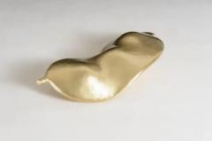 Robert Kuo Contemporary Lima Bean Sculpture in Brass by Robert Kuo Hand Repouss Limited - 3831676