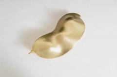 Robert Kuo Contemporary Lima Bean Sculpture in Brass by Robert Kuo Hand Repouss Limited - 3831677