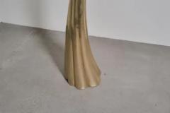 Robert Kuo Contemporary Lotus Pod Torchiere in Repouss Brass by Robert Kuo Limited - 4101127