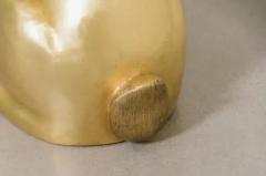 Robert Kuo Contemporary Rabbit Sculpture in Brass by Robert Kuo Hand Repouss Limited - 3836979