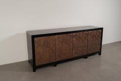 Robert Kuo Contemporary Repouss Antiqued Copper Kuai Design 4 Door Buffet by Robert Kuo - 4690606