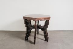 Robert Kuo Contemporary Repouss Hexagonal Table in Antiqued Copper by Robert Kuo - 4456857