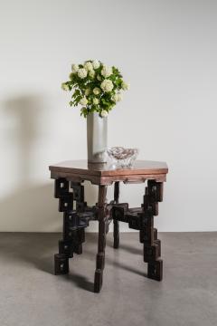 Robert Kuo Contemporary Repouss Hexagonal Table in Antiqued Copper by Robert Kuo - 4456859