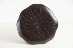 Robert Kuo Contemporary Repouss Lotus Drumstool in Copper by Robert Kuo Limited Edition - 3834836