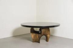 Robert Kuo Contemporary Repouss Lotus Leaf Shape Table Base in Brass by Robert Kuo - 3836980