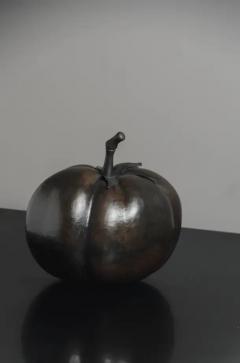 Robert Kuo Contemporary Repousse Tomato Sculpture in Dark Antique Copper by Robert Kuo - 3836752