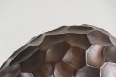Robert Kuo Contemporary Rocco Egg Box in Antique Copper by Robert Kuo Limited Edition - 3831710