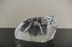 Robert Kuo Contemporary Shang Design Carved Frog Sculpture in Crystal by Robert Kuo - 3839148