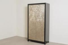 Robert Kuo Contemporary Tall Kuai Cabinet in White Bronze by Robert Kuo Limited Edition - 3838355