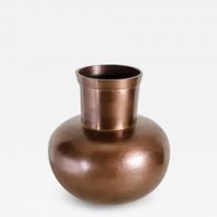 Robert Kuo Da Hu Copper Jar Antique Copper by Robert Kuo Hand Repouss Limited Edition - 3832712