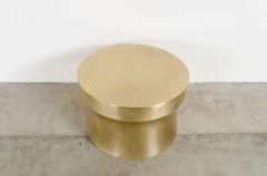 Robert Kuo Dong Shan Table Brass by Robert Kuo Hand Repousse Limited Edition - 3830256