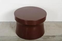 Robert Kuo Dong Shan Table Red Bean Lacquer by Robert Kuo Hand Repouss Limited Edition - 3830116