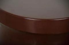 Robert Kuo Dong Shan Table Red Bean Lacquer by Robert Kuo Hand Repouss Limited Edition - 3830117