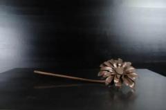 Robert Kuo Gerber Daisy Flower Sculpture Antique Copper by Robert Kuo Hand Repousse - 3830238