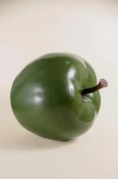 Robert Kuo Green Apple Lacquer Sculpture w Copper Stem by Robert Kuo Limited Edition - 3836904