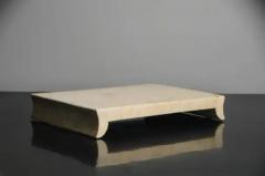 Robert Kuo Han Bai Yu Stone Elevated Tray by Robert Kuo Hand Carved Limited Edition - 3836703