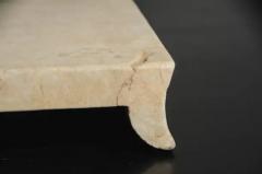 Robert Kuo Han Bai Yu Stone Elevated Tray by Robert Kuo Hand Carved Limited Edition - 3836726