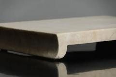 Robert Kuo Han Bai Yu Stone Elevated Tray by Robert Kuo Hand Carved Limited Edition - 3836712
