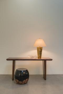 Robert Kuo Hand Repouss Antiqued Copper Temple Console by Robert Kuo Limited Edition - 4513510