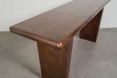 Robert Kuo Hand Repouss Antiqued Copper Temple Console by Robert Kuo Limited Edition - 4513514