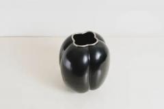 Robert Kuo High Tang Vase Black Lacquer by Robert Kuo Handmade Limited Edition - 3830159