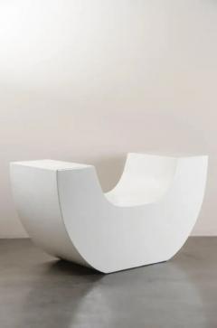 Robert Kuo Huang Chair Cream Lacquer by Robert Kuo Limited Edition - 3830110