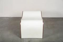 Robert Kuo Indented Seat Cream Lacquer and Copper by Robert Kuo Limited Edition - 3830042