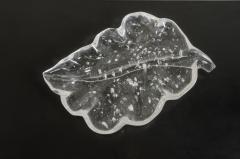 Robert Kuo Large Crystal Leaf Plate by Robert Kuo Limited Edition - 3907392