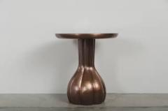 Robert Kuo Lobed Le Verre Table Cream Lacquer and Copper by Robert Kuo Limited Edition - 3830150