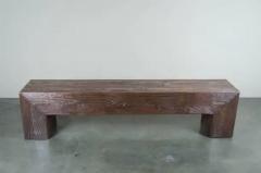 Robert Kuo Long Woodgrain Bench Antique Copper by Robert Kuo Limited Edition - 3830004