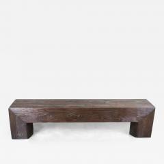 Robert Kuo Long Woodgrain Bench Antique Copper by Robert Kuo Limited Edition - 3832683